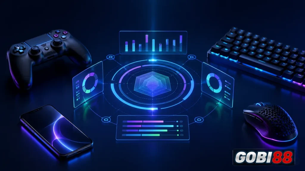 Perangkat dan panel evaluasi untuk kategori Review Game Gobi88