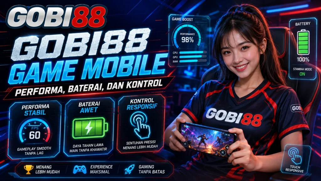 GOBI88 Game Mobile tentang performa, baterai, suhu, penyimpanan, koneksi, dan kontrol saat bermain di ponsel