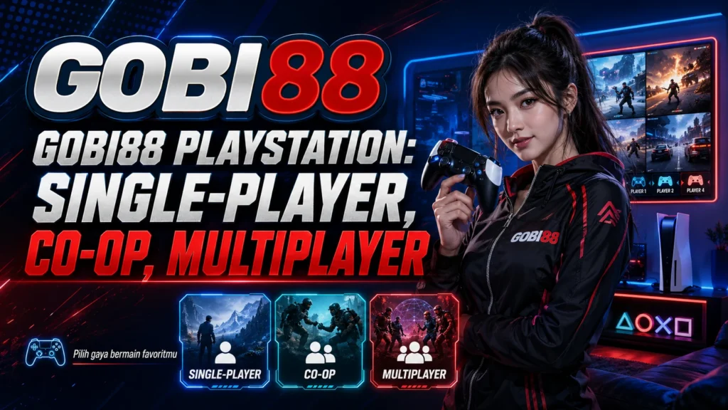 GOBI88 PlayStation untuk memilih single-player, co-op, dan multiplayer berdasarkan waktu, koneksi, controller, dan layanan online