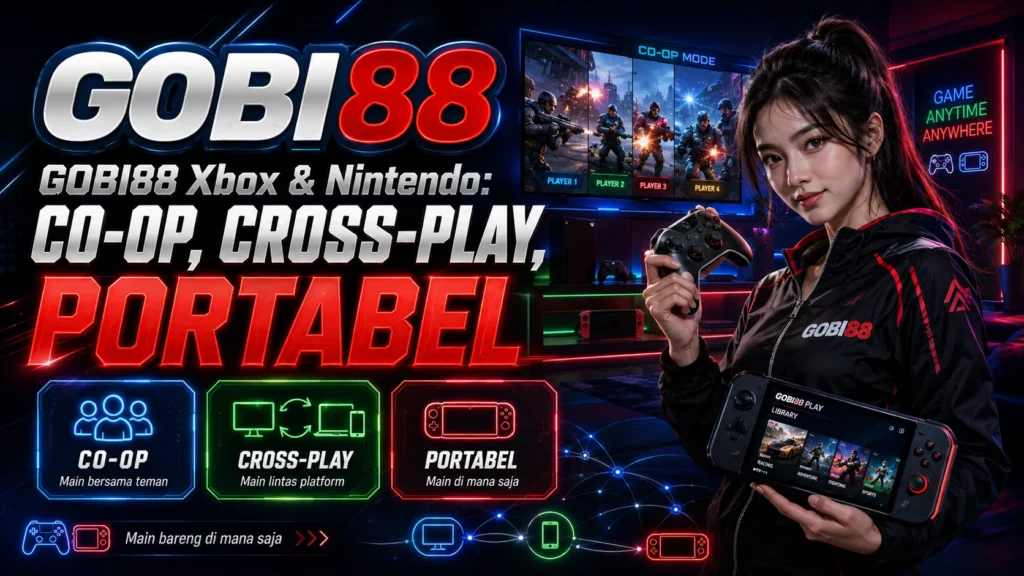 GOBI88 Xbox dan Nintendo untuk membandingkan co-op, cross-play, mode portabel, controller, penyimpanan, dan kebutuhan bermain bersama