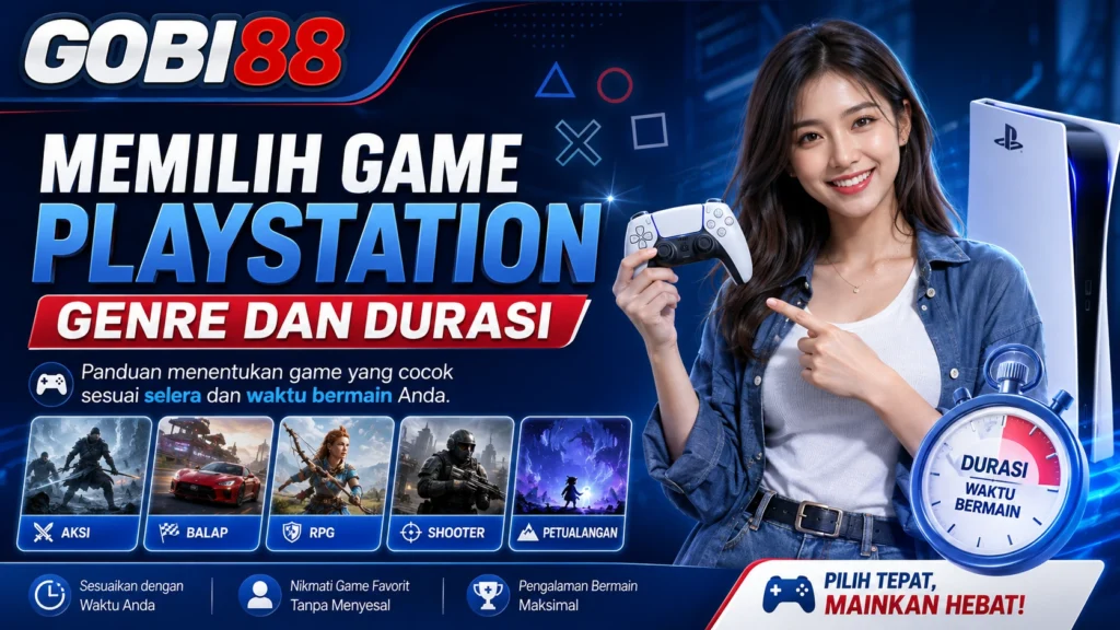 GOBI88 PlayStation untuk memilih game berdasarkan genre, durasi bermain, mode permainan, tingkat kesulitan, dan preferensi pemain