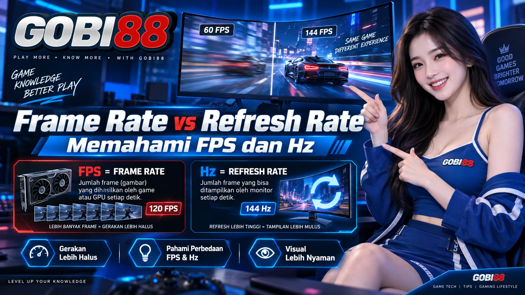 Frame Rate vs Refresh Rate: Memahami FPS dan Hz | GOBI88
