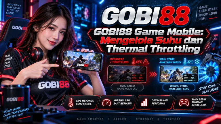 Thermal throttling game mobile GOBI88 dengan pengelolaan suhu perangkat, stabilitas FPS, frame pacing, daya, dan pengaturan sesi bermain panjang