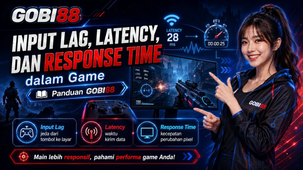 Input lag, latency, response time, dan frame time dalam game GOBI88 untuk membantu pemain memahami sumber keterlambatan respons